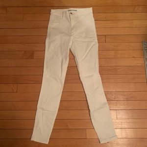 Zara white denim jeans